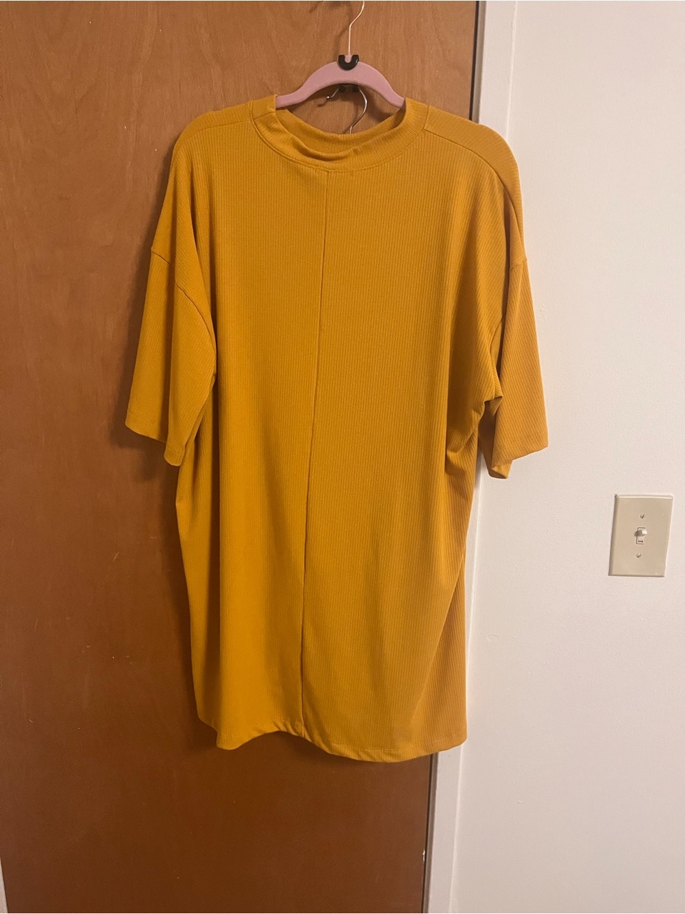 Dressed in LALA Mustard Yellow Wide-Leg Pant Set - Picture 4 of 6